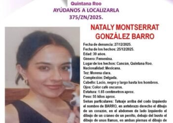 Fiscalía confirma el hallazgo en Cancún del cuerpo de joven desaparecida