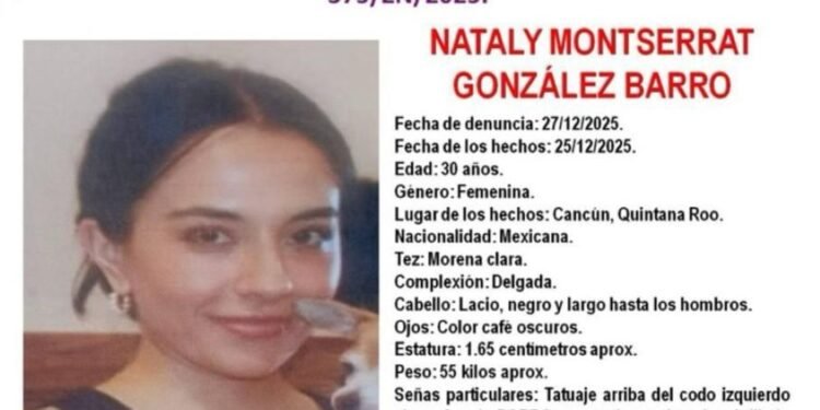 Fiscalía confirma el hallazgo en Cancún del cuerpo de joven desaparecida