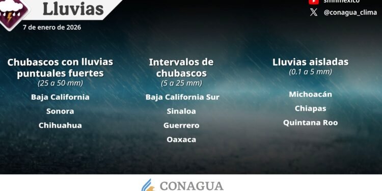 Lluvias fuertes en el norte del país y chubascos en Quintana Roo, por frente frío 27