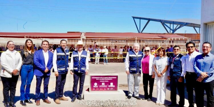Da Mollinedo banderazo a renovación de la aduana de San Luis Río Colorado