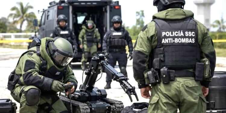 Listo el Escuadrón Anti-bombas de Quintana Roo
