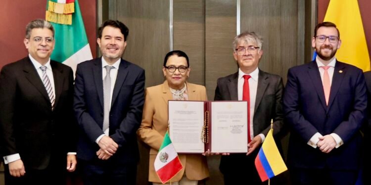 Con firma clave, Rosa Icela Rodríguez fortalece combate a la trata entre México y Colombia