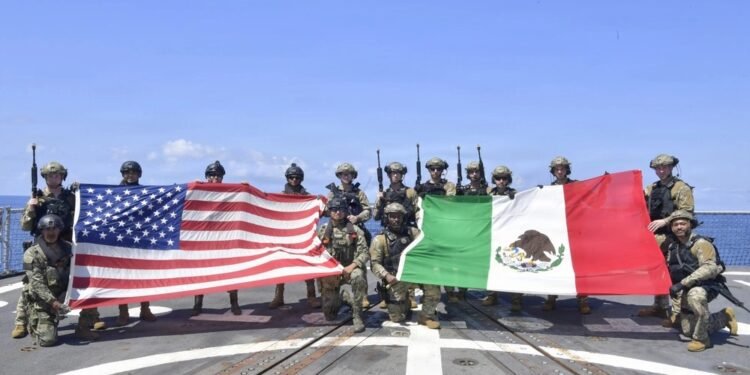 México y Estados Unidos refuerzan cooperación naval en el Pacífico