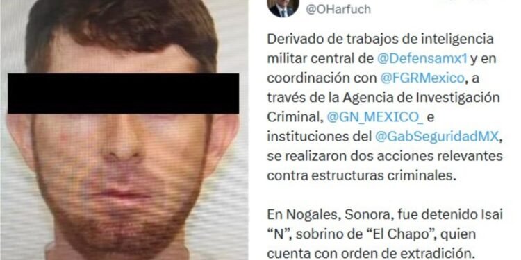 Operativo federal en Nogales deja detenido a sobrino de Joaquín Guzmán Loera