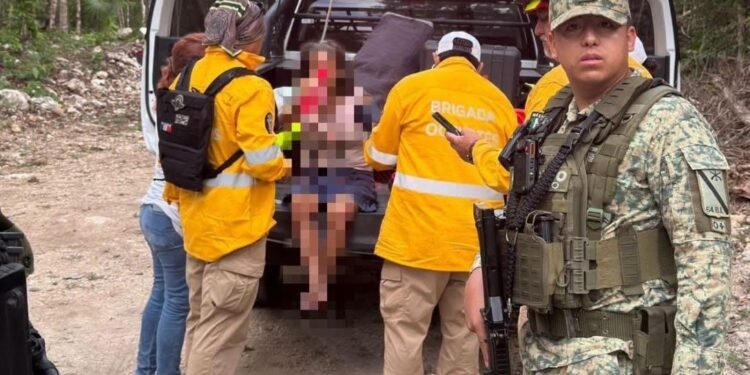Hallan con vida a adulta mayor desaparecida cerca de la selva en Playa del Carmen