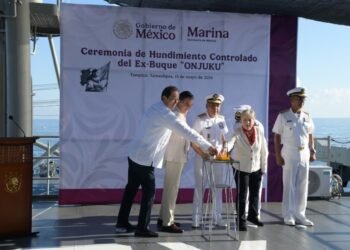 De buque japonés a santuario marino: así fue el hundimiento del “Onjuku” en Tamaulipas