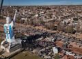 Messi tiene un nuevo récord fuera de la cancha: una estatua gigante en la Patagonia