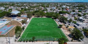 ¡El Mundial ya se juega en Quintana Roo! Avanzan 46 canchas deportivas en los 11 municipios