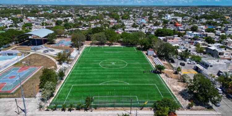¡El Mundial ya se juega en Quintana Roo! Avanzan 46 canchas deportivas en los 11 municipios