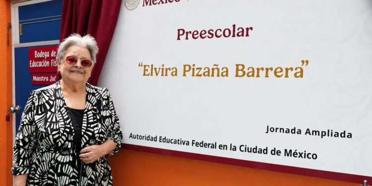 Tlalpan rinde homenaje a Elvira Pizaña Barrera con nuevo nombre para Jardín de niños