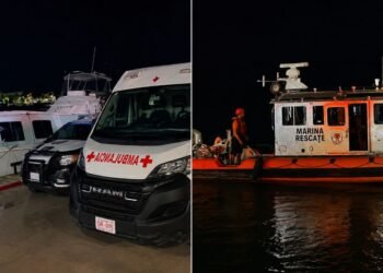 Se hunde embarcación con un niño y cinco adultos frente al Muelle Fiscal de Chetumal; esto ocurrió durante el rescate