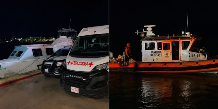 Se hunde embarcación con un niño y cinco adultos frente al Muelle Fiscal de Chetumal; esto ocurrió durante el rescate