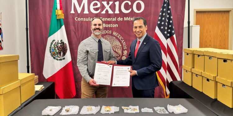 México recupera 1,132 bienes arqueológicos restituidos voluntariamente en Boston