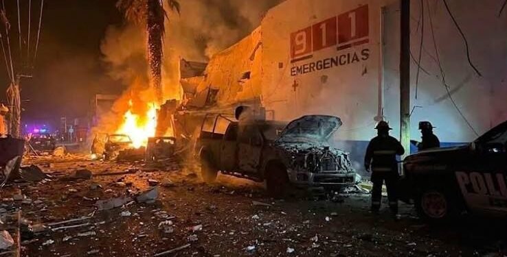 Refuerzan seguridad en Ojocaliente tras ataque con coche bomba a la Policía Municipal