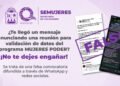 ¡Ojo, beneficiarias! Desmienten supuesta cita de Mujer es Poder