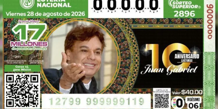 Colección de colección: Lotería Nacional inmortaliza a Juan Gabriel a diez años de su partida
