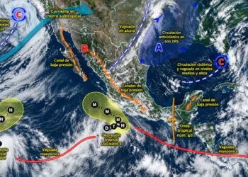Arranca semana de lluvias en México: Polo agita el Pacífico y el sureste tendrá aguaceros