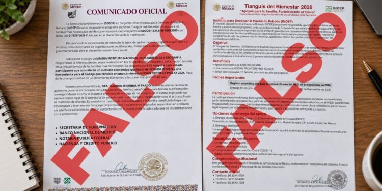 ¿Te ofrecieron 250 mil pesos del “Tianguis del Bienestar”? Gobernación advierte que se trata de un engaño