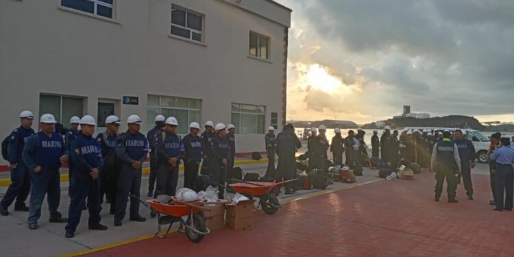 Polo deja lluvias e inundaciones: Marina despliega víveres y maquinaria en zonas afectadas
