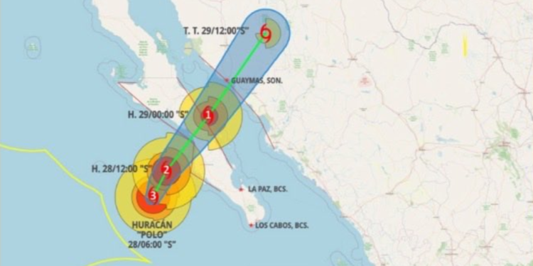 ¿Qué estados están en alerta por Polo y Rachel? Este es el pronóstico