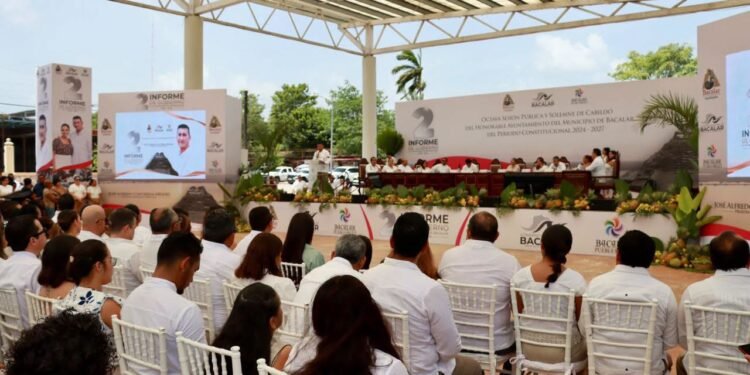 Segundo Informe de Bacalar: Contreras destaca obras y finanzas; Cabildo cuestiona gestión