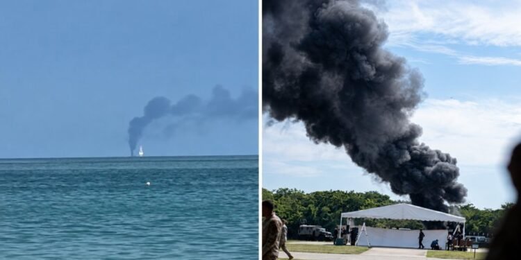 ¡Humo negro hasta Belice! Quema de narcóticos en Chetumal causa polémica
