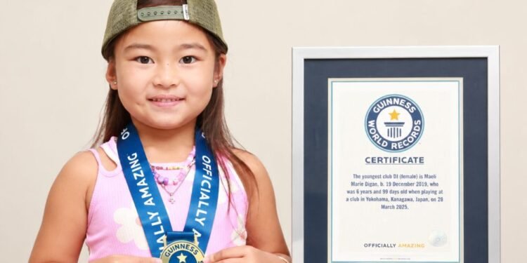 ¡Tiene seis y ya es famosa! Pequeña DJ conquista un Guinness